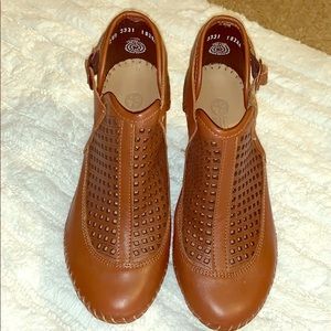 Unique leather booties!